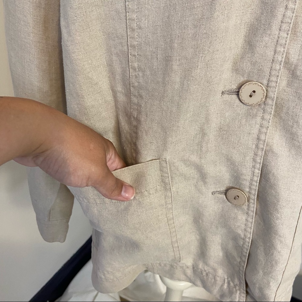 Pendleton Khaki Linen Button Down - image 3